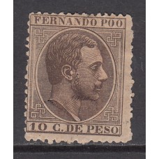 Fernando Poo Sueltos 1882 Edifil 8 * Mh