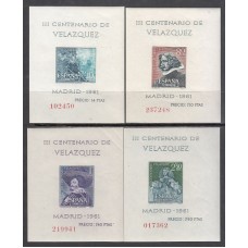 España II Centenario Correo 1961 Edifil 1344/7 ** Mnh