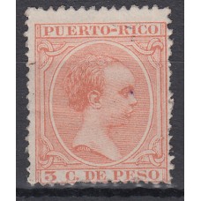 Puerto Rico Sueltos 1891 Edifil 94 * Mh
