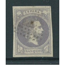 España Correo Carlista 1874 Edifil 158 Usado - Matasello Rombo en Negro