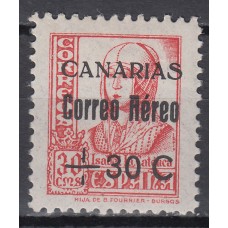 Canarias Correo 1938 Edifil 40 * Mh