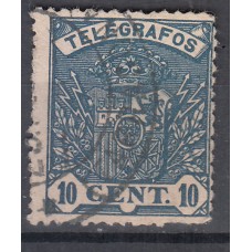 España Telégrafos 1901 Edifil 32 usado