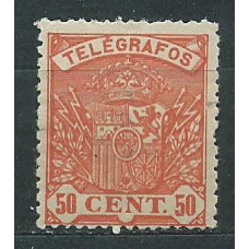 España Telégrafos 1901 Edifil 35N * Mh