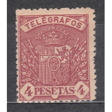 España Telégrafos 1901 Edifil 37 ** Mnh
