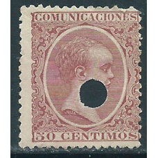 España Taladrados 1889 Edifil 224