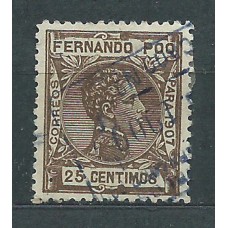 Fernando Poo Sueltos 1907 Edifil 159 Usado