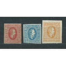 Rumania Correo 1865 Yvert 11/13 (*) Mng