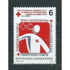 Macedonia - Beneficencia Yvert 110 ** Mnh  Cruz roja