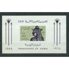 Egipto - Hojas Yvert 16 ** Mnh  Monumentos de Nubia