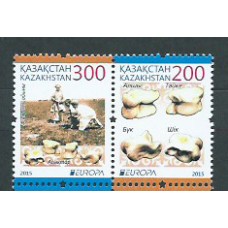 Tema Europa 2015 Kazakhstan Yvert 722/23 ** Mnh