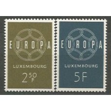 Tema Europa 1959 Luxemburgo Yvert 567/68 ** Mnh
