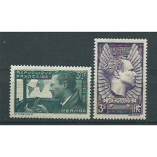 Francia - Correo 1937 Yvert 337/38 ** Mnh  Jean Mermoz