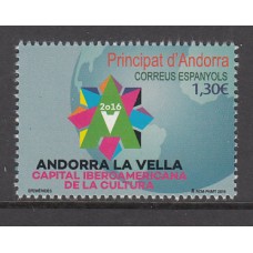 Andorra Española Correo 2016 Edifil 444 ** Mnh