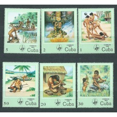 Cuba - Correo 1985 Yvert 2610/15 ** Mnh Indios del Caribe