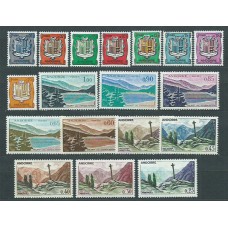 Andorra Francesa Correo 1961 Yvert 153A/164 ** Mnh Escudos