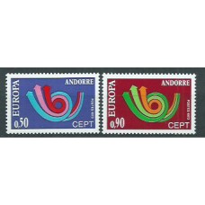 Tema Europa 1972 Andorra Francesa Yvert 226/27 ** Mnh