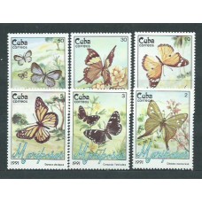 Cuba - Correo 1991 Yvert 3093/98 ** Mnh Fauna Mariposas