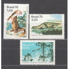 Brasil - Correo 1975 Yvert 1151/3 ** Mnh Fauna
