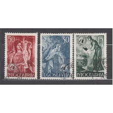 Yugoslavia - Correo 1953 Yvert 627/9 usado  Frescos