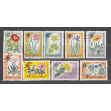 Rumania - Correo 1961 Yvert 1818/26 usado Flores