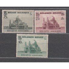 Belgica - Correo 1938 Yvert 481/3 ** Mnh Basílica de Koekelberg
