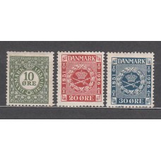 Dinamarca - Correo 1926 Yvert 165/7 * Mh