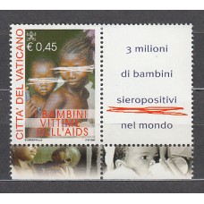 Vaticano - Correo 2004 Yvert 1342 ** Mnh Contra el SIDA