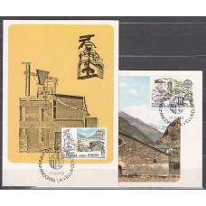 Andorra Española Tarjetas Máximas 1983 Edifil 168/9