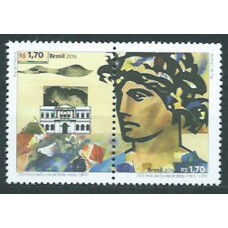 Brasil Correo 2016 Yvert 3569/70 ** Mnh 200 Años Escuela Bellas artes