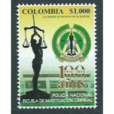 Colombia Correo 2015 Yvert 1754 ** Mnh Policia Nacional