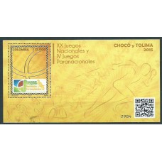 Colombia - Hojas Yvert 79 ** Mnh Deportes.  Juegos Nacionales