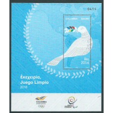 Colombia - Hojas Yvert 80 ** Mnh Deportes. Participación en rio 2016