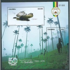 Colombia Hojas Yvert 81 ** Mnh Quindio Fauna. Ave