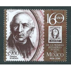Mexico Correo 2016 Yvert 2997 ** Mnh 160Años primer sello Mejicano