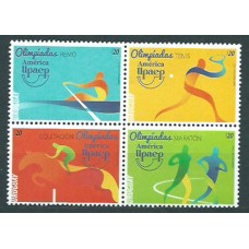 Uruguay 2016 Upaep Yvert 2799/2802 ** Mnh