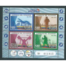 Ecuador 2016 Upaep Yvert 2715/8 ** Mnh