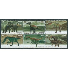 Cuba Correo 2016 Yvert 5456A/56F ** Mnh  Fauna Dinosaurios