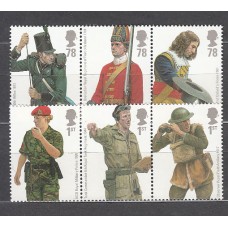 Gran Bretaña - Correo 2007 Yvert 2933/8 ** Mnh Uniformes militares