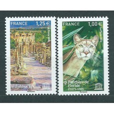 Francia - Servicio Yvert 166/67 ** Mnh  UNESCO