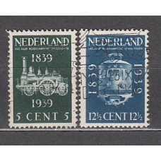 Holanda - Correo 1939 Yvert 325/6 usado Tren