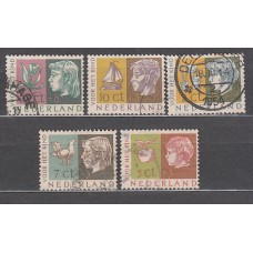 Holanda - Correo 1953 Yvert 613/7 usado