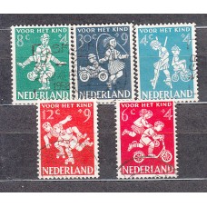 Holanda - Correo 1958 Yvert 696/700 usado