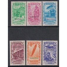 Andorra Española Beneficencia 1938 Edifil 1/6 ** Mnh