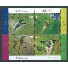 Argentina Hojas 2016 Yvert 150 ** Mnh  Pájaros Argentinos