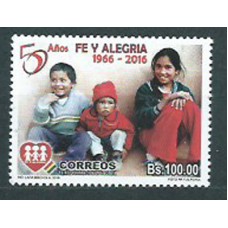 Bolivia Correo 2016 Yvert 1585 ** Mnh  Fe y Alegria