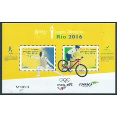 Costa Rica - Hojas Yvert 48 ** Mnh Upaep 2016 Olimpidas Rio