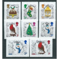 Gran Bretaña - Correo 2016 Yvert 4381/88 ** Mnh  Navidad Adhesivos