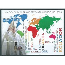 Vaticano - Correo 2016 Yvert 1735 Hojita ** Mnh Viajes Francisco I