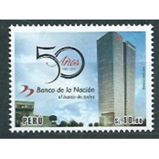 Peru Correo 2016 Yvert 2086 ** Mnh  Banco Nacion