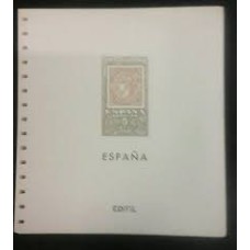 Edifil - España suplemento 2022 parcial papel blanco montado transparente o negro